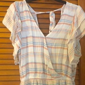 Pastel striped romper